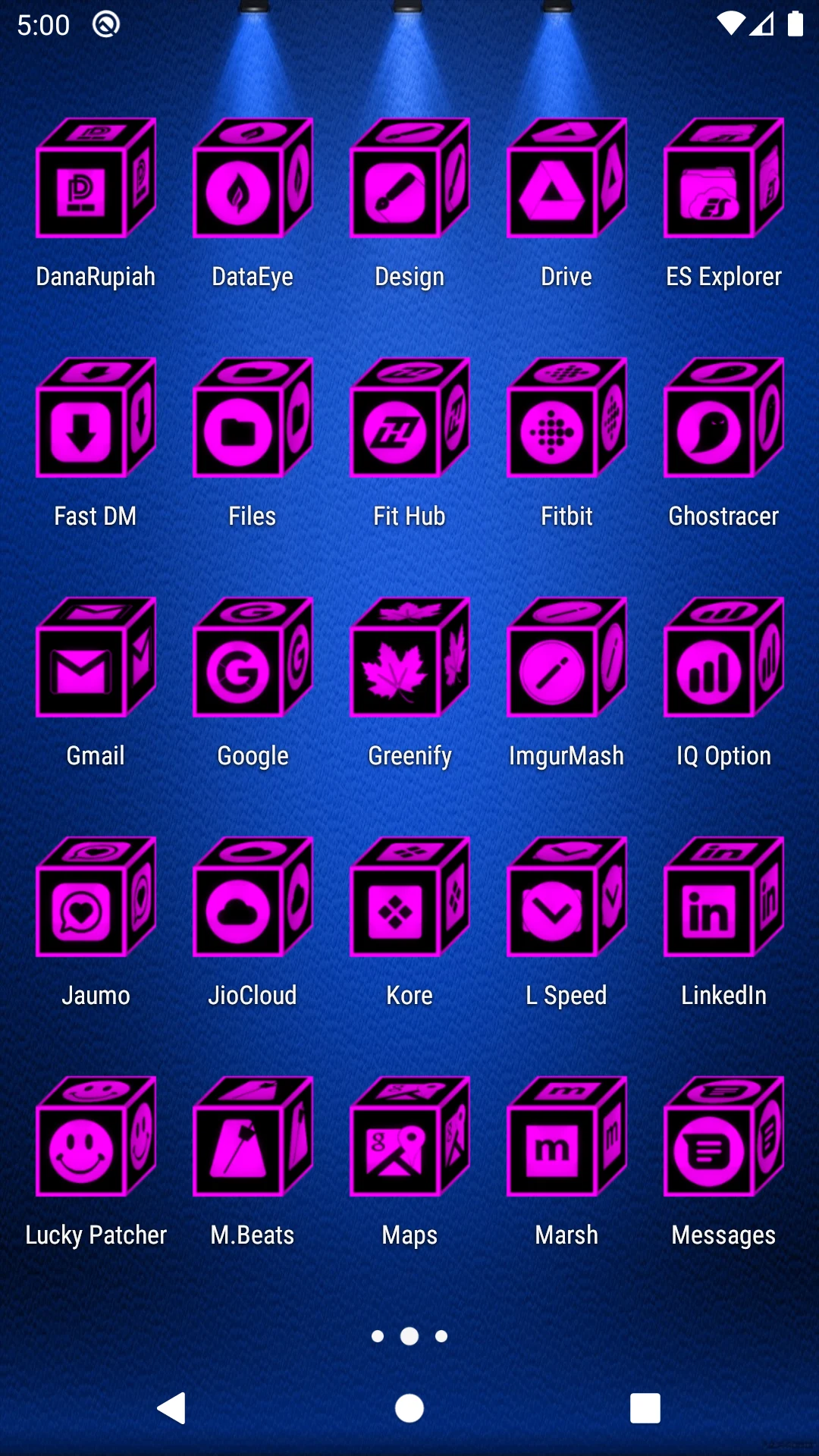3D Flat Magenta Icon Pack screenshot