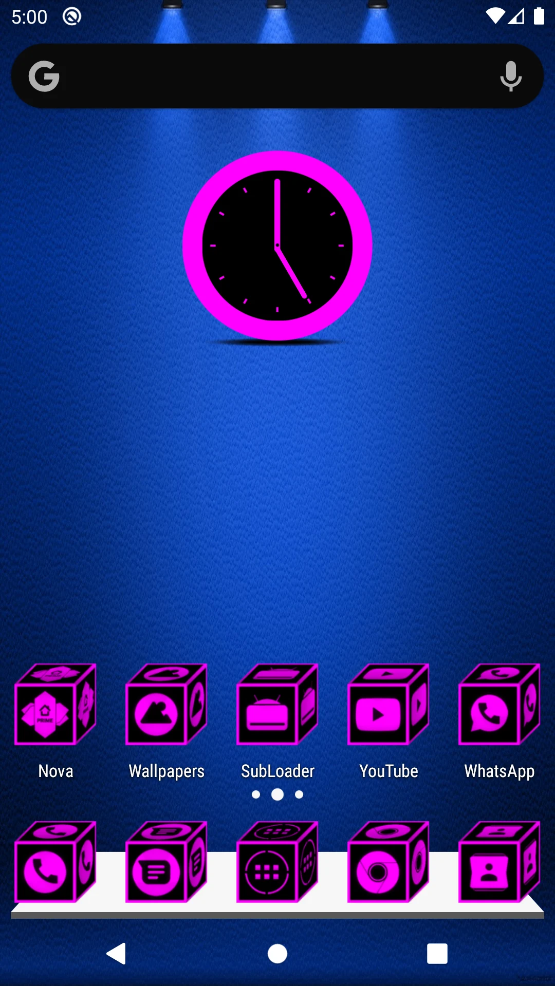 3D Flat Magenta Icon Pack screenshot