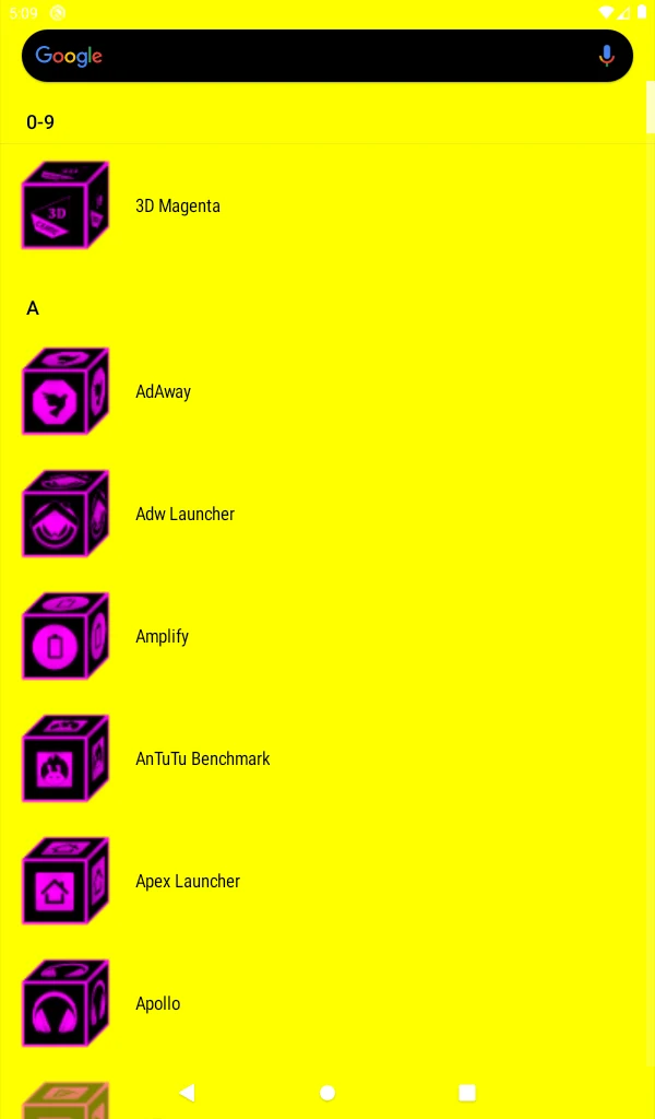 3D Flat Magenta Icon Pack screenshot