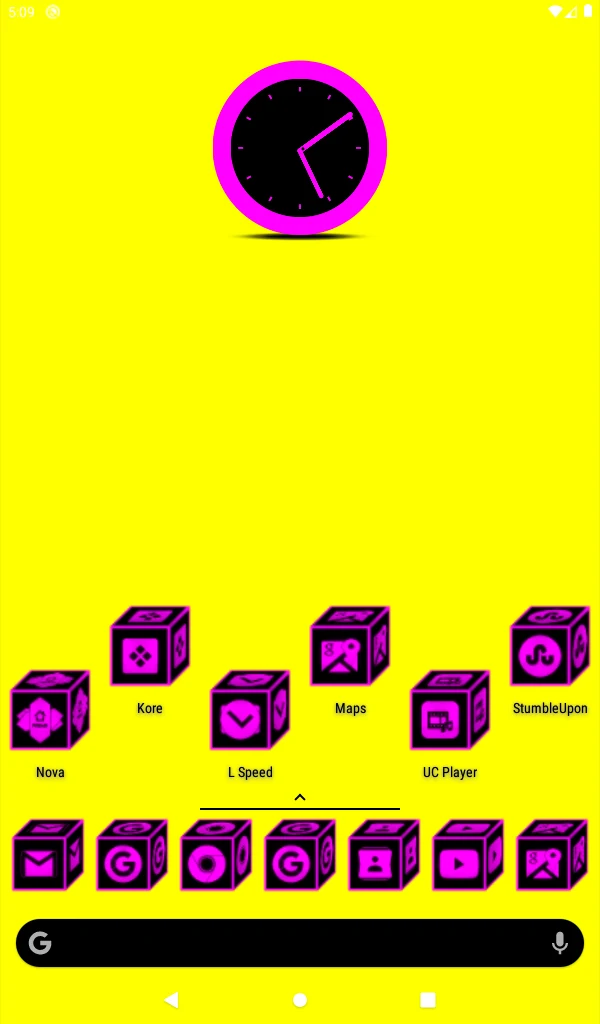 3D Flat Magenta Icon Pack screenshot