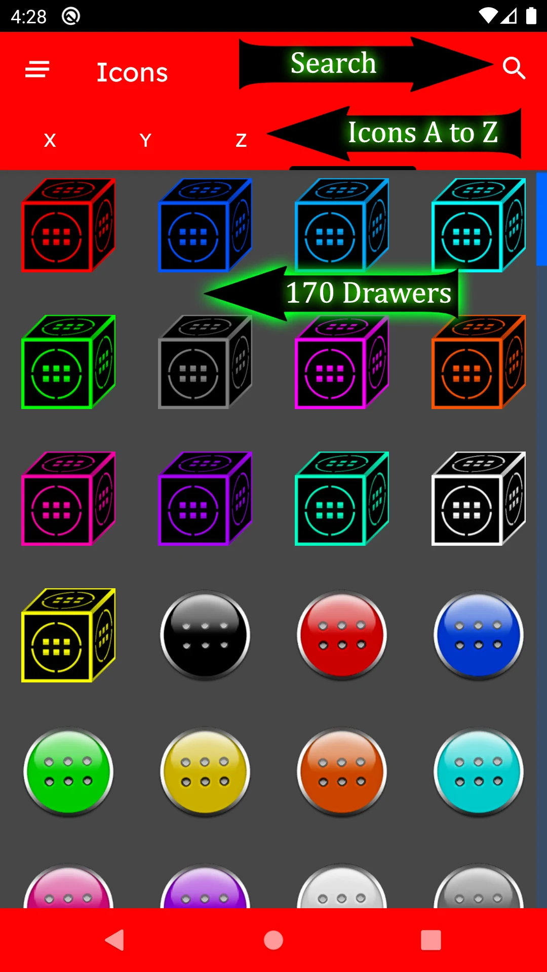 3D Flat Magenta Icon Pack screenshot